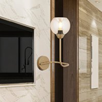 Apliqa Jimmy Tekli Metal Led Aplik Kahverengi