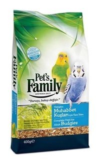 Pet's Family Muhabbet Kuşu Kabuklu Karışık Yetişkin Kuş Yemi 400 gr