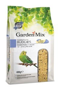 Gardenmix Platin Muhabbet Kuşu Kabuksuz Sade Yavru-Yetişkin Kuş Yemi 400 gr