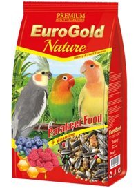 Eurogold Papağan Kabuklu Meyveli Vitaminli Yetişkin Kuş Yemi 2x750 gr