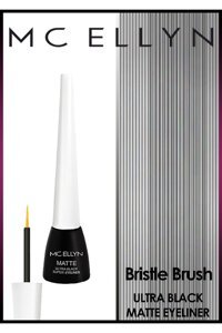 Mcellyn Suya Dayanıklı Mat Siyah İnce Uçlu Fırça Sıvı Eyeliner