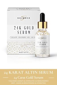 Shineco 24karat Altın Canlandırıcı Yaşlanma Karşıtı Jel Yüz Serumu 30 ml