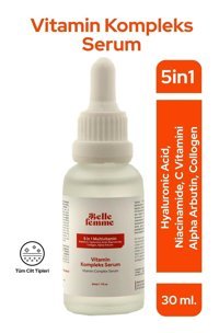 Belle Femme 5 in 1 Multivitamin Canlandırıcı Yaşlanma Karşıtı Jel Yüz Serumu 30 ml