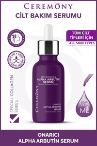 Ceremony Alpha Arbutin Canlandırıcı Yaşlanma Karşıtı Jel Yüz Serumu 30 ml