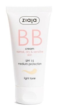 Ziaja SPF15 Normal Kuru ve Hassas Ciltler İçin Su Bazlı Sivilce Yapmayan Işıltılı BB Krem Açık Ton