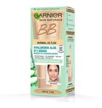 Garnier Hyaluronik Aloe Karma ve Yağlı Ciltler İçin Su Bazlı Sivilce Yapmayan BB Krem Orta Ton