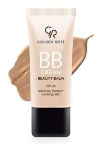 Golden Rose Beauty Balm Kuru Ciltler İçin Sivilce Yapmayan Işıltılı BB Krem Koyu Ton