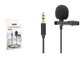 Hadron HD571A 3.5 mm Kablolu Yayıncı Yaka Mikrofonu Siyah