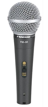 Fugue Fm-58 Dinamik Kablolu El Mikrofonu Siyah