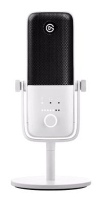 Elgato Wave 3 Profesyonel Kablolu Yayıncı USB Oyuncu Masaüstü Mikrofonu Beyaz