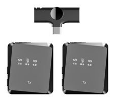 Apera GN-95 Profesyonel Dinamik Kablosuz Bluetooth Yaka Mikrofonu Siyah
