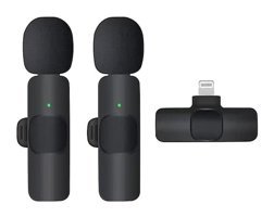 Nettech K9 Lightning Kablosuz Yaka Mikrofonu Siyah