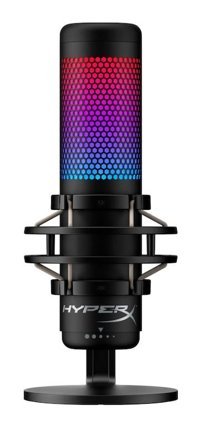 Hyperx HMIQ1S-XX-RG/G Quadcast S Profesyonel Condenser Type C Kablolu Yayıncı USB RGB Oyuncu Masaüstü Mikrofonu Siyah