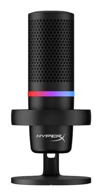 Hyperx Duocast Profesyonel Kablolu Yayıncı USB RGB Oyuncu Masaüstü Mikrofonu Siyah