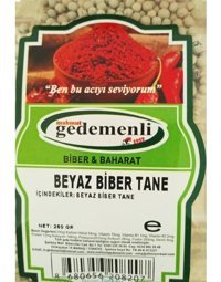 Gedemenli Tane Beyaz Biber 250 gr