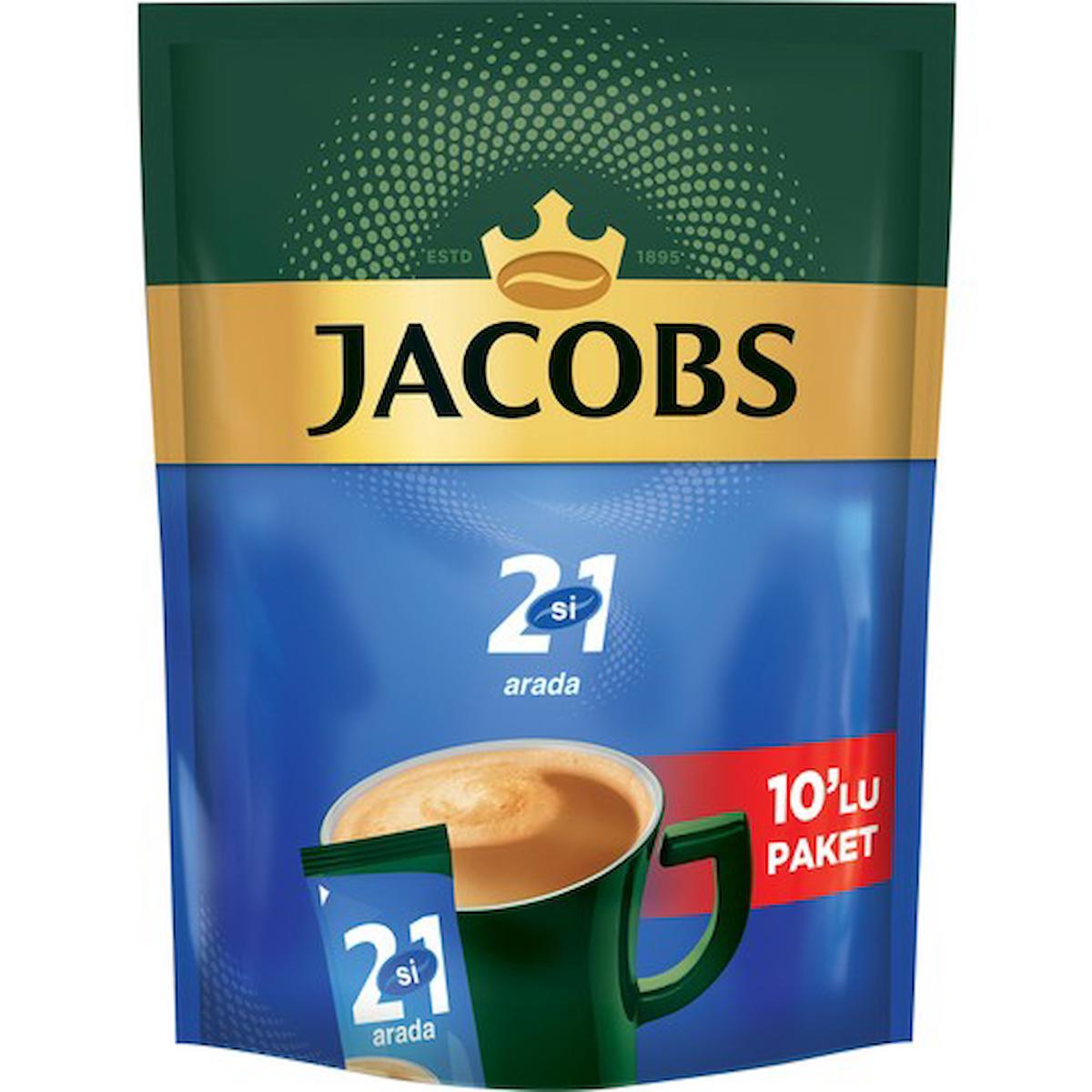 Jacobs 2'si 1 Arada Sade 10.5 gr 10 Adet Granül Kahve Hazır Kahve