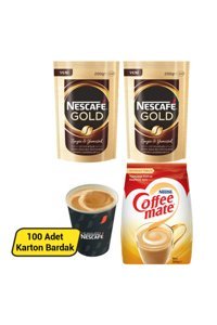 Nescafe Gold-Coffee mate Sade 200 gr Granül Kahve Hazır Kahve