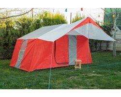Tunç 8 - 10 Kişilik 4 Mevsim Odalı Kamp Çadırı Kırmızı