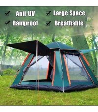 Andoutdoor 6 - 7 Kişilik Otomatik 4 Mevsim Kamp Çadırı Koyu Yeşil