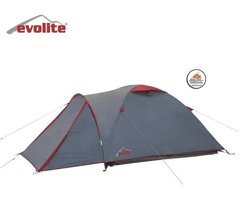 Evolite Excamp 2 Pro 3 Kişilik 4 Mevsim Kamp Çadırı Gri