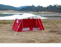 Zeycamping 6 Kişilik 4 Mevsim Odalı Kamp Çadırı Kırmızı