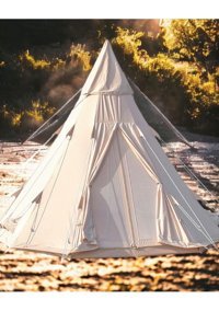 Campout 4 Kişilik Soba Delikli 4 Mevsim Kamp Çadırı Beyaz