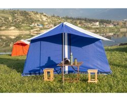 Tunç 6 - 7 Kişilik 4 Mevsim Odalı Kamp Çadırı Mavi