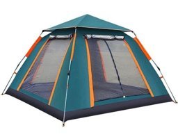 Free Camp 4 - 5 Kişilik Otomatik 4 Mevsim Kamp Çadırı Koyu Yeşil