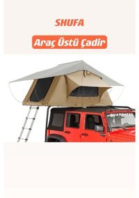 Shufa 3 Kişilik 4 Mevsim Çift Tenteli Araç Üstü Çadırı Açık Kahverengi