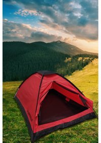 Campıous 3 Kişilik 3 Mevsim Kamp Çadırı Kırmızı