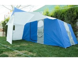 Zeycamping 10 Kişilik Yazlık Odalı Kamp Çadırı Mavi