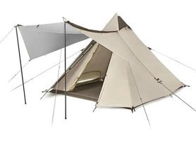 Naturehike Glamping 4 Kişilik 4 Mevsim Çadırı Krem