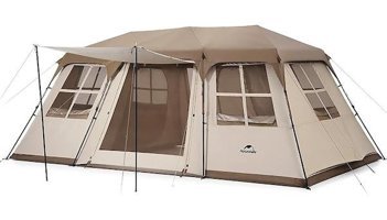 Naturehike Glamping Village 6 - 8 Kişilik 4 Mevsim Kamp Çadırı Kahverengi