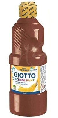 Giotto Washable Paint Tüp Kahverengi 500 ml Guaj Boya