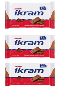 Ülker İkram Çikolata Kremalı Bisküvi 3x252 gr