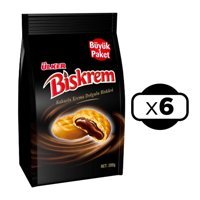 Ülker Biskrem Çikolata Kremalı Bisküvi 6x200 gr