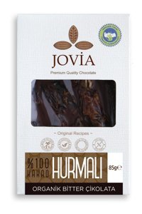 Jovia Çikolata Organik Hurmalı Çikolata 85 gr