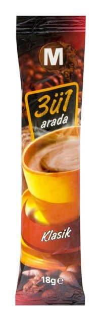 Migros 3'ü 1 Arada Sade 18 gr Hazır Kahve