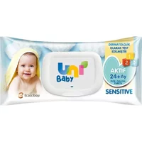 Uni Baby Aktif Sensitive Bebek 52 Yaprak Islak Mendil