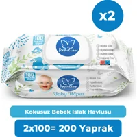 Papilion Baby 100 Yaprak 2'li Paket Islak Mendil