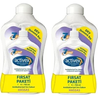 Activex Nemlendiricili Antibakteriyel Köpük Sıvı Sabun 700 ml+1 lt 4'lü