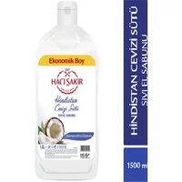Hacı Şakir Hindistan Cevizi Nemlendiricili Köpük Sıvı Sabun 1.5 lt Tekli