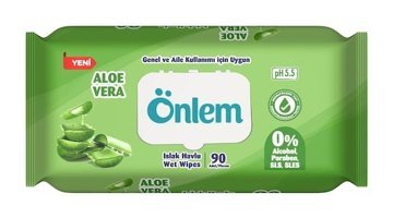 Önlem Aloe Vera 90 Yaprak Islak Mendil