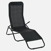 Sunfun Marissa Metal Katlanır Şezlong Siyah