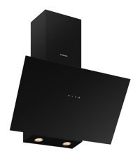 Silverline 128 W 281 m3/h 60 cm Cam Karbon Filtreli Bacalı Duvar Tipi Davlumbaz Siyah