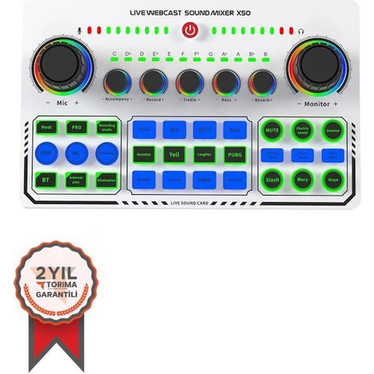 Torima X50 USB 16 Bit Girişli Harici Ses Kartı