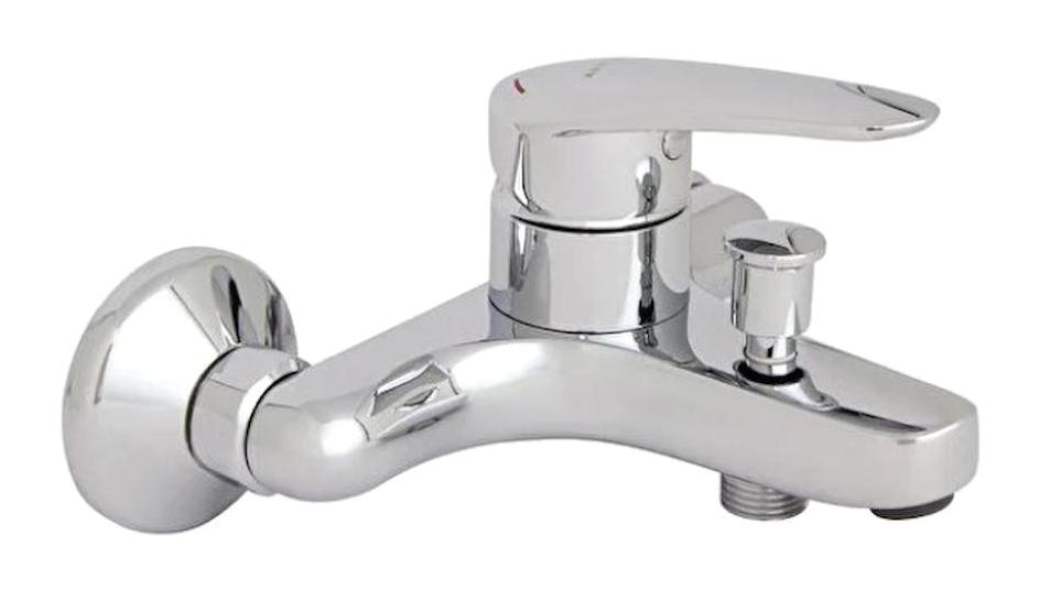 Artema Dynamic S Krom Çift Delikli Aç Kapa Yarı Ankastre Banyo Bataryası Gümüş