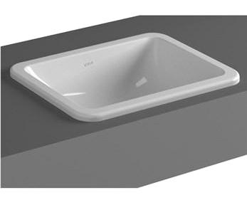 Vitra S20 Tekli 45 cm Seramik Dikdörtgen Lavabo Beyaz
