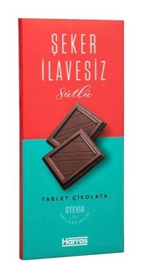 Harras Şeker Ilavesiz Sütlü Çikolata 100 gr
