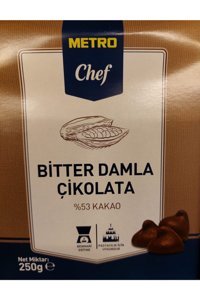 Metro Chef Damla Bitter Çikolata 250 gr